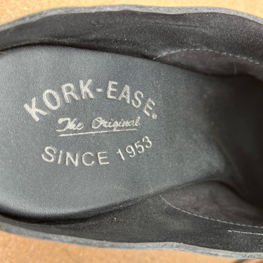 Kork Ease Challis Clog Mule Black Leather Slip On Bootie Block Heel Size 11 - Picture 11 of 11
